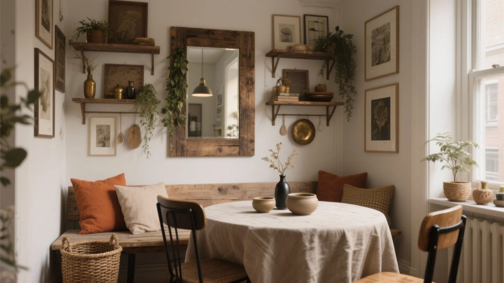 Rustic dining room wall decor ideas — 5 tips: Warm, textured and budget-friendly wall ideas I use in small homes to make rustic dining rooms feel lived-in and intentional.