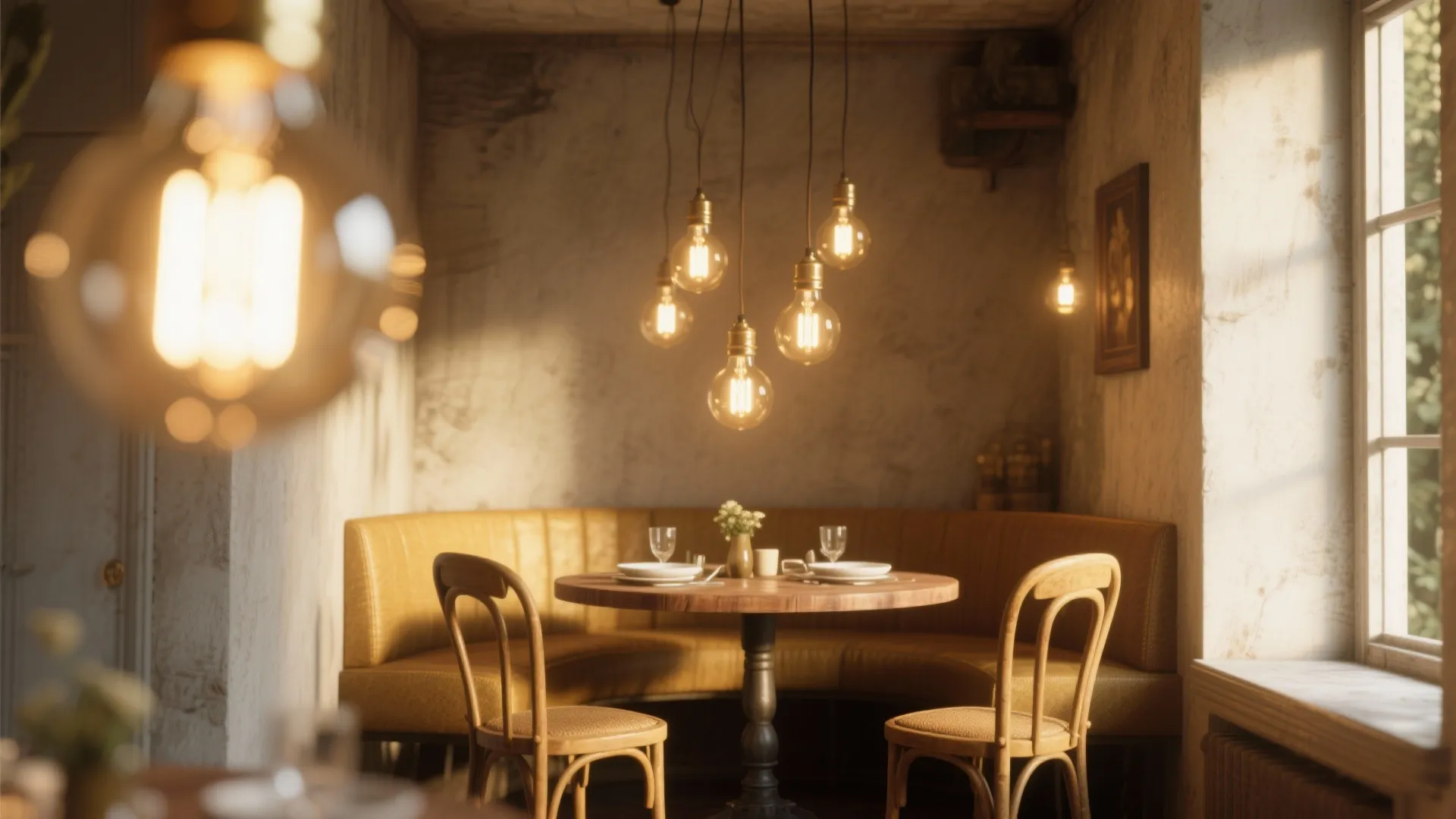 5: Rustic Edison Bulb Fixtures