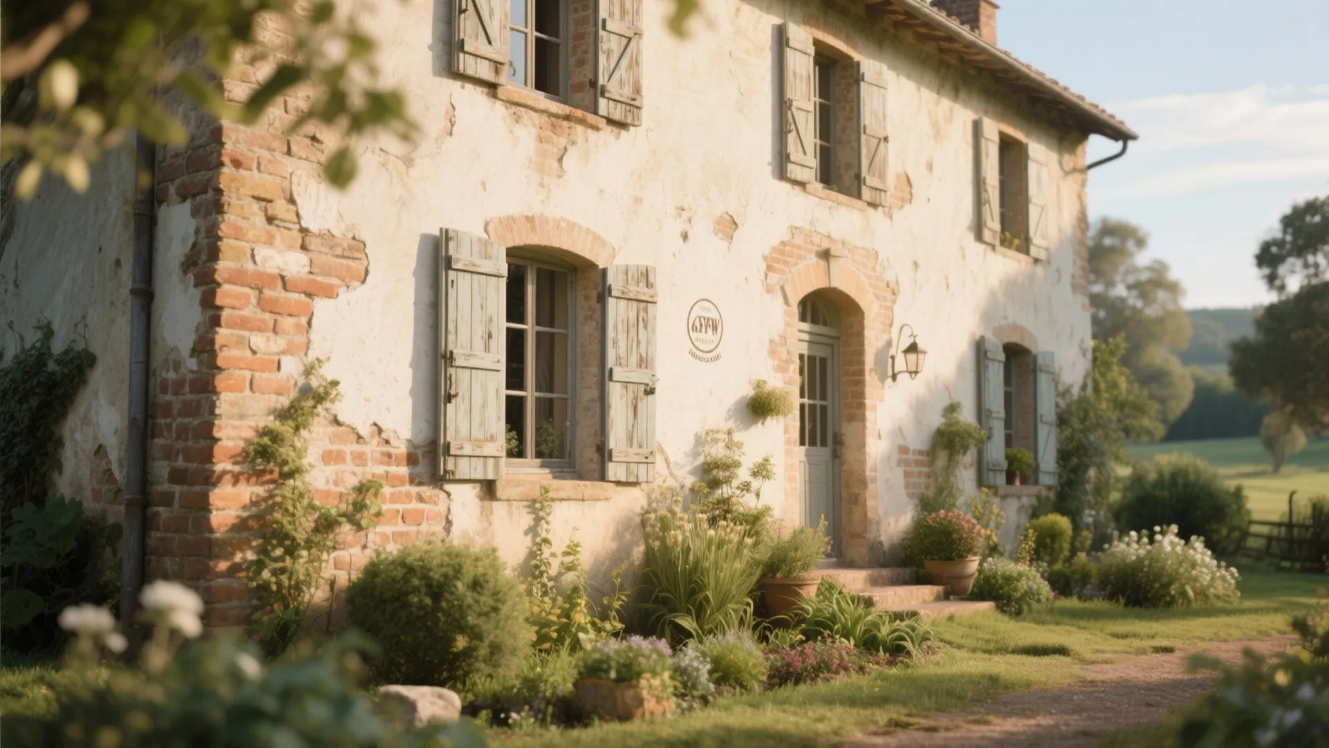 Rustic Farmhouse Brick Finish