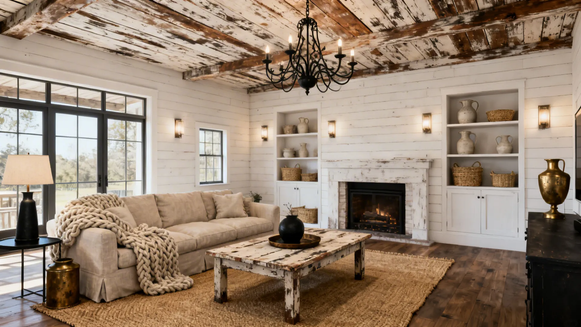 5 Rustic Farmhouse Living Room Ideas