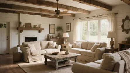 10 Rustic Farmhouse Living Room Decor Ideas