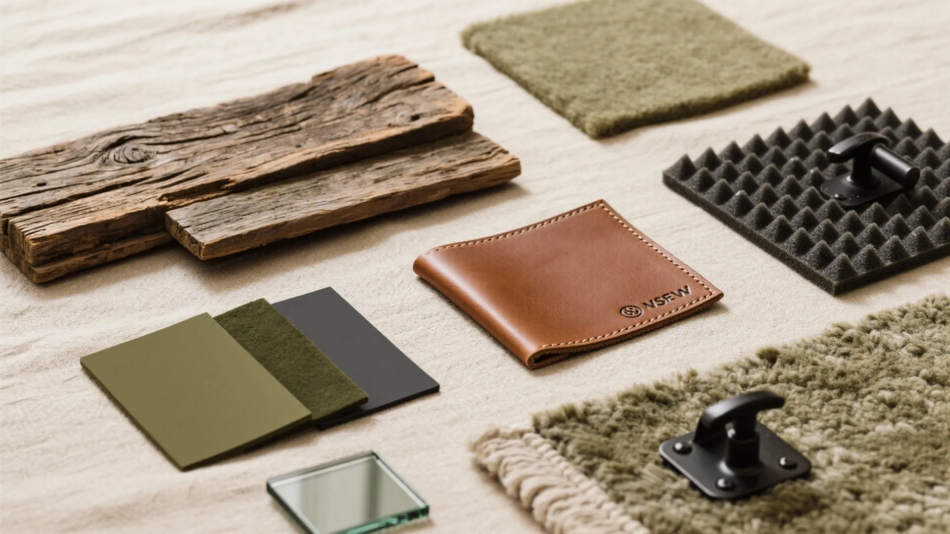 Rustic Materials Palette, Quiet Colors, and Tactile Comfort