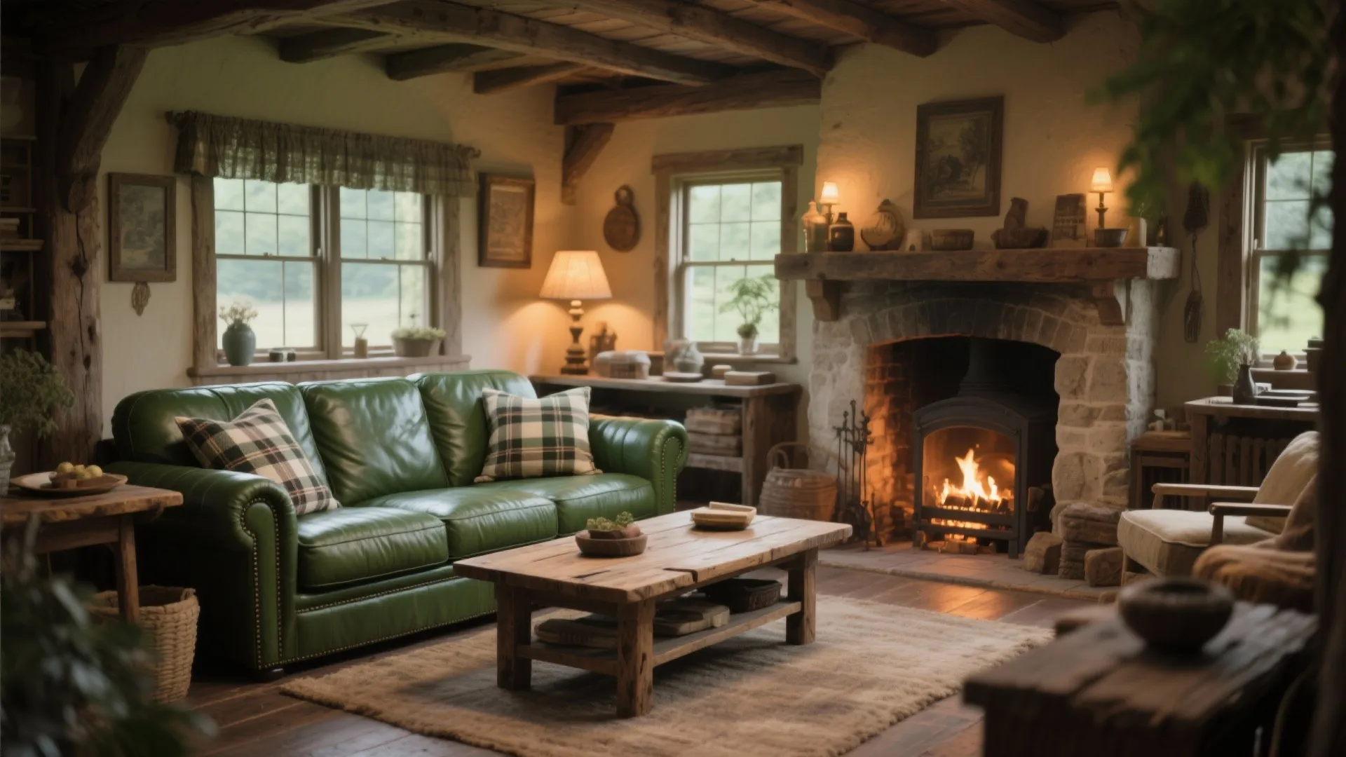 6. Cozy Rustic Setting