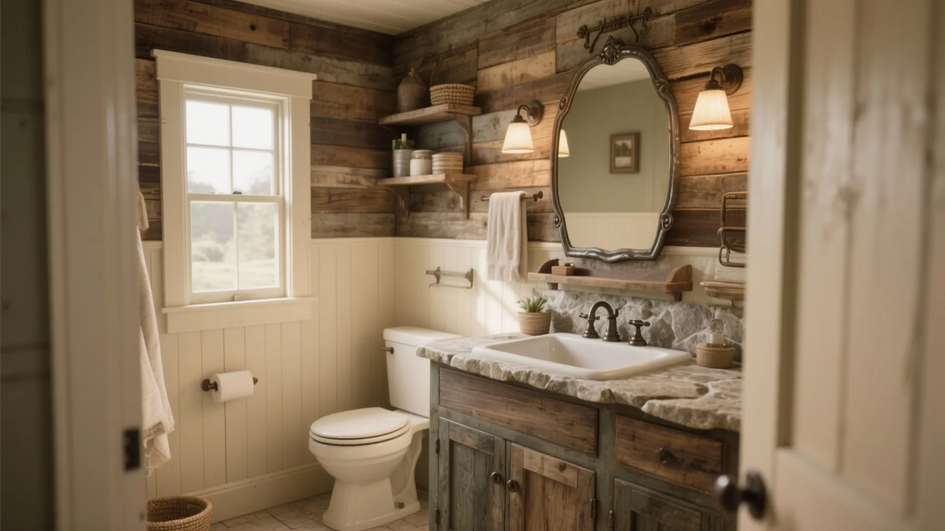 10 Rustic Half Bathroom Ideas: Small Space, Big Character—Rustic Touches for Your Half Bath