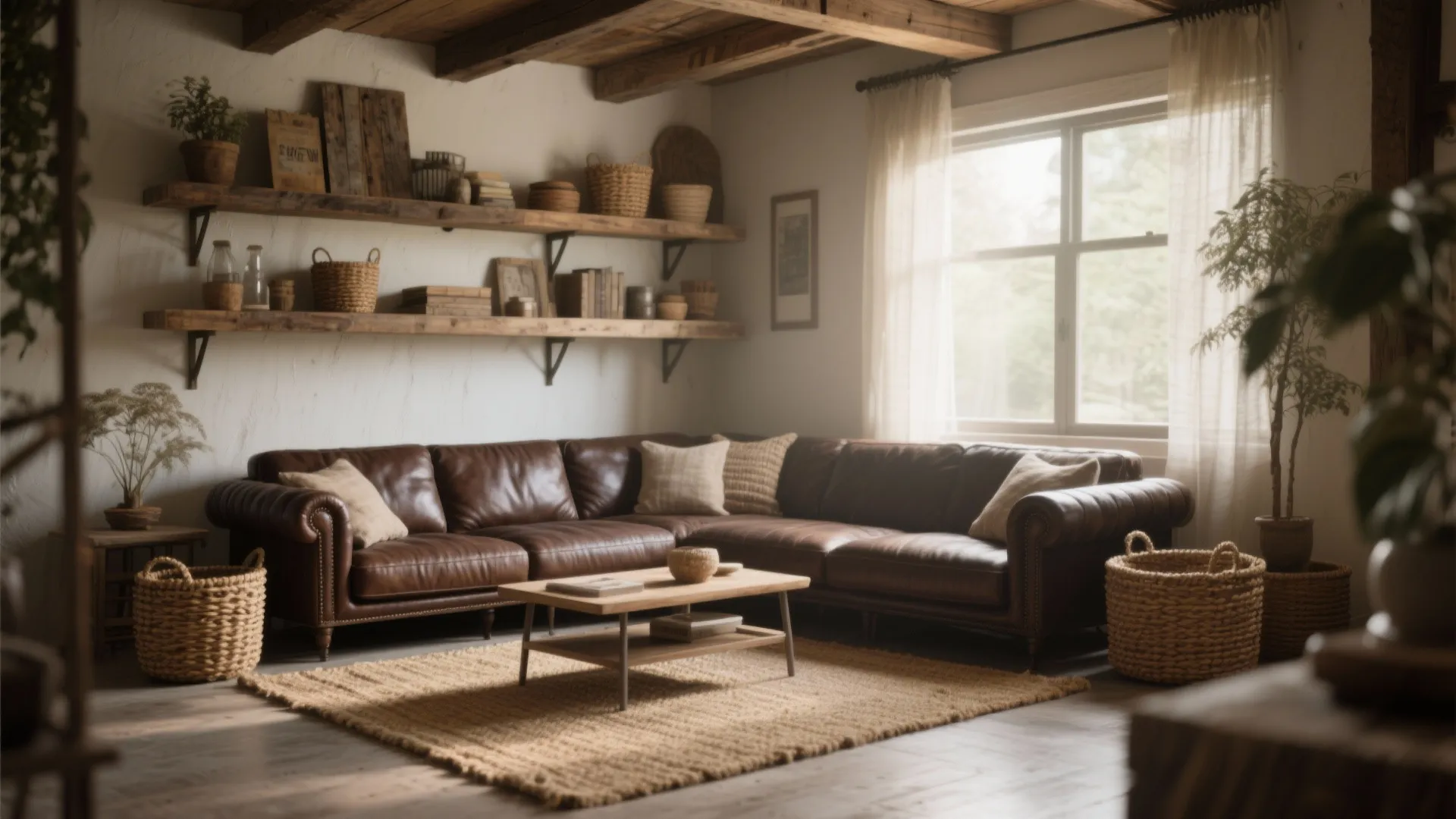 1. Rustic Charm with Natural Textures