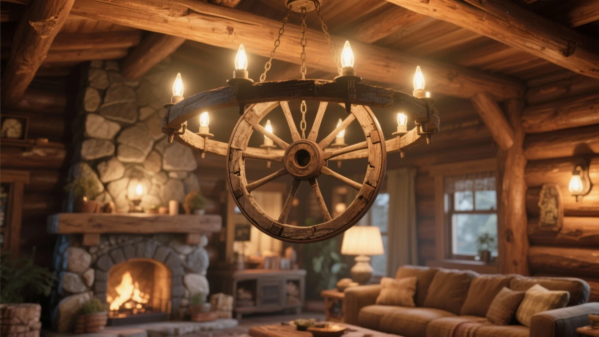 6. Rustic Lighting Fixtures