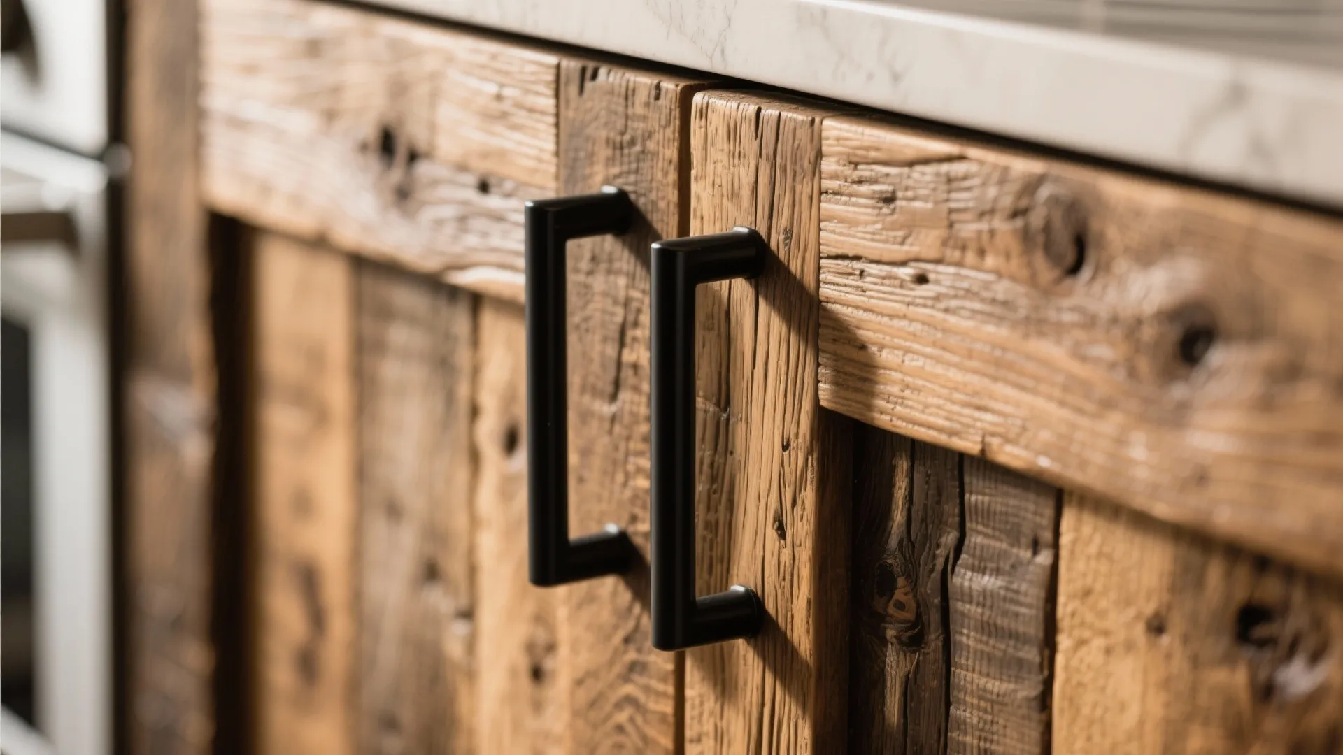 1. Mix Rustic Wood with Modern Fixtures