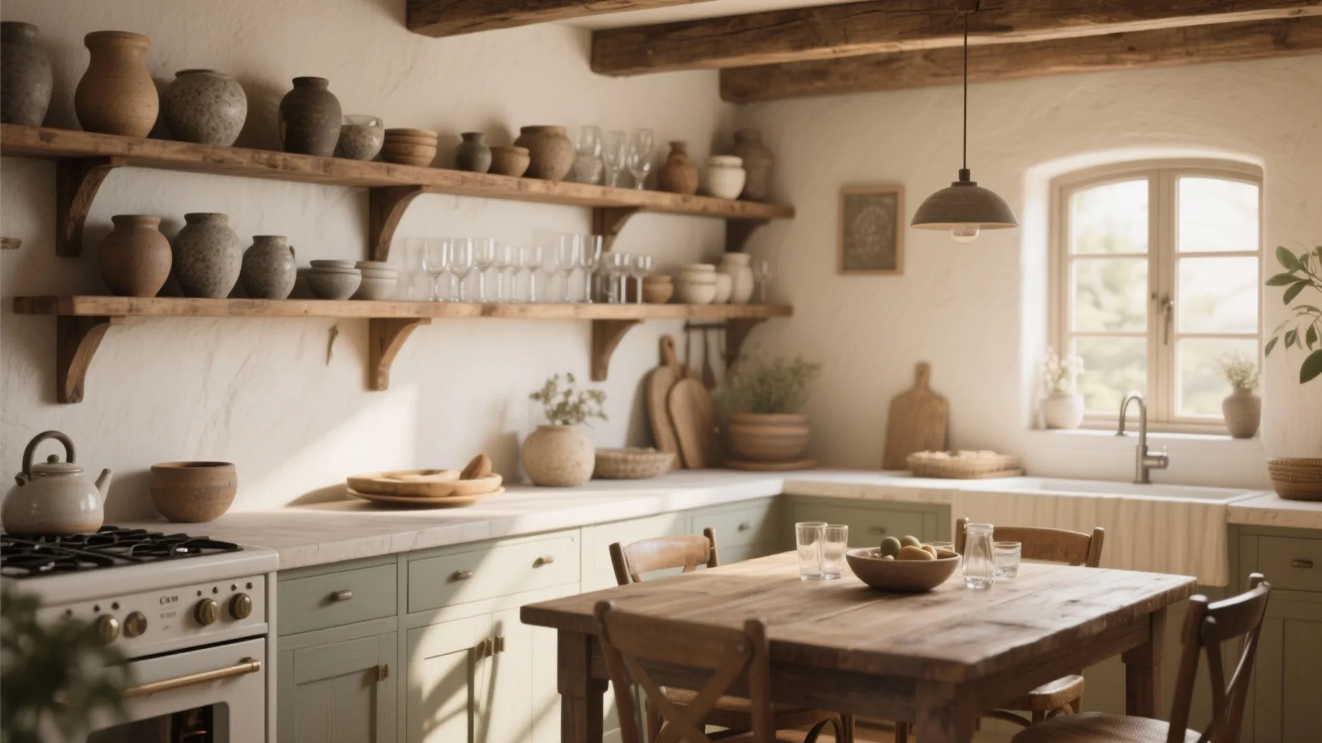 8. Open Shelving for Dinnerware