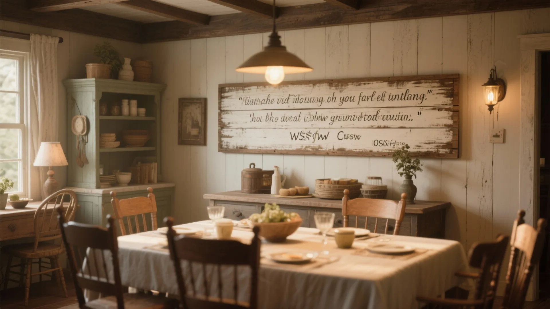 6. Rustic Wooden Signs