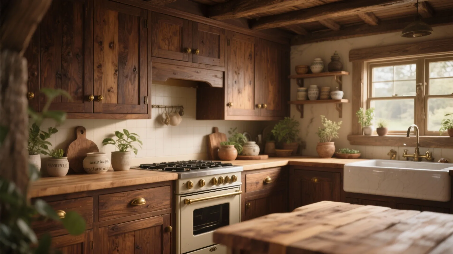 2. Classic or rustic looks — choose stained wood