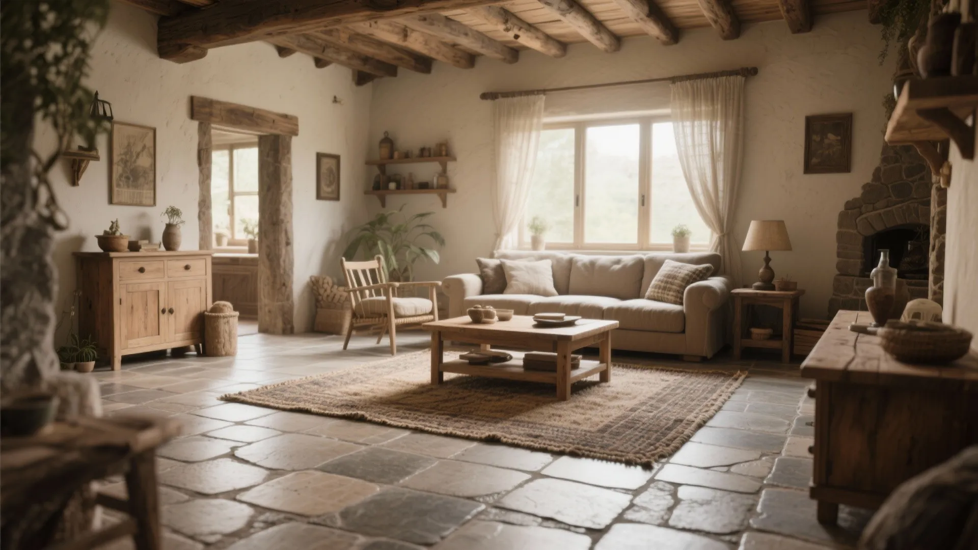 Rustic Stone-Look Ceramic