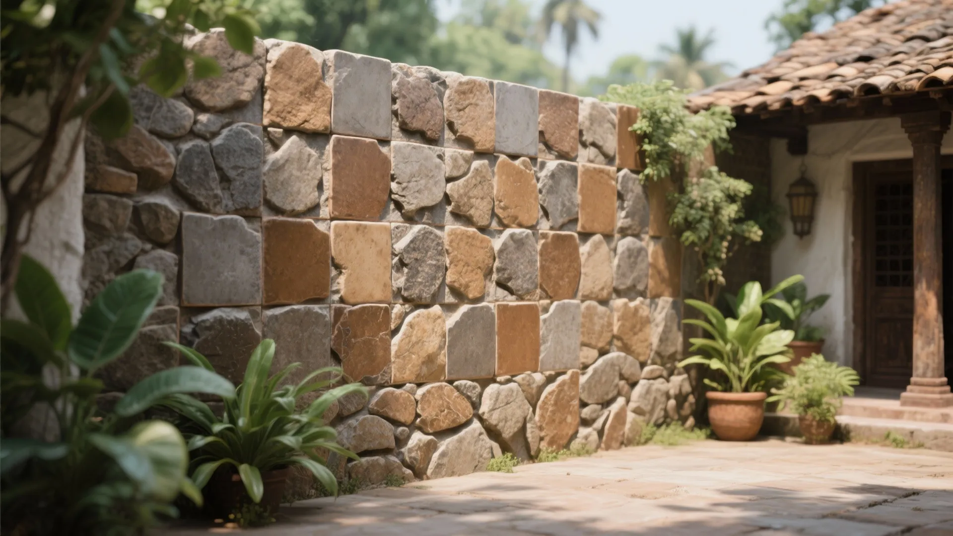 Rustic Stone-Look Tiles