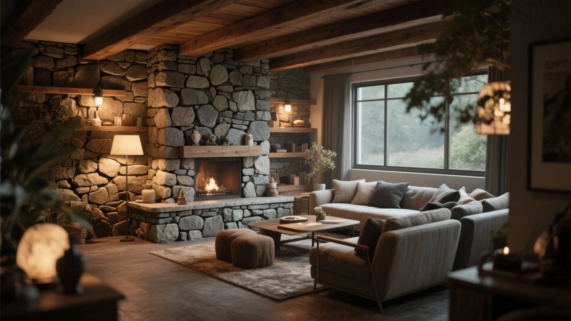 Rustic Stone Warmth