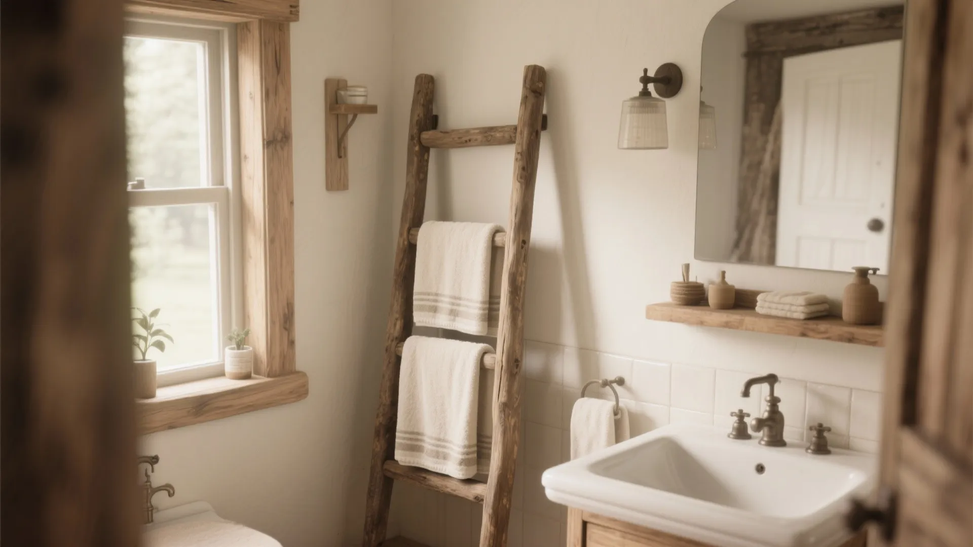 9. Rustic Storage Ladder