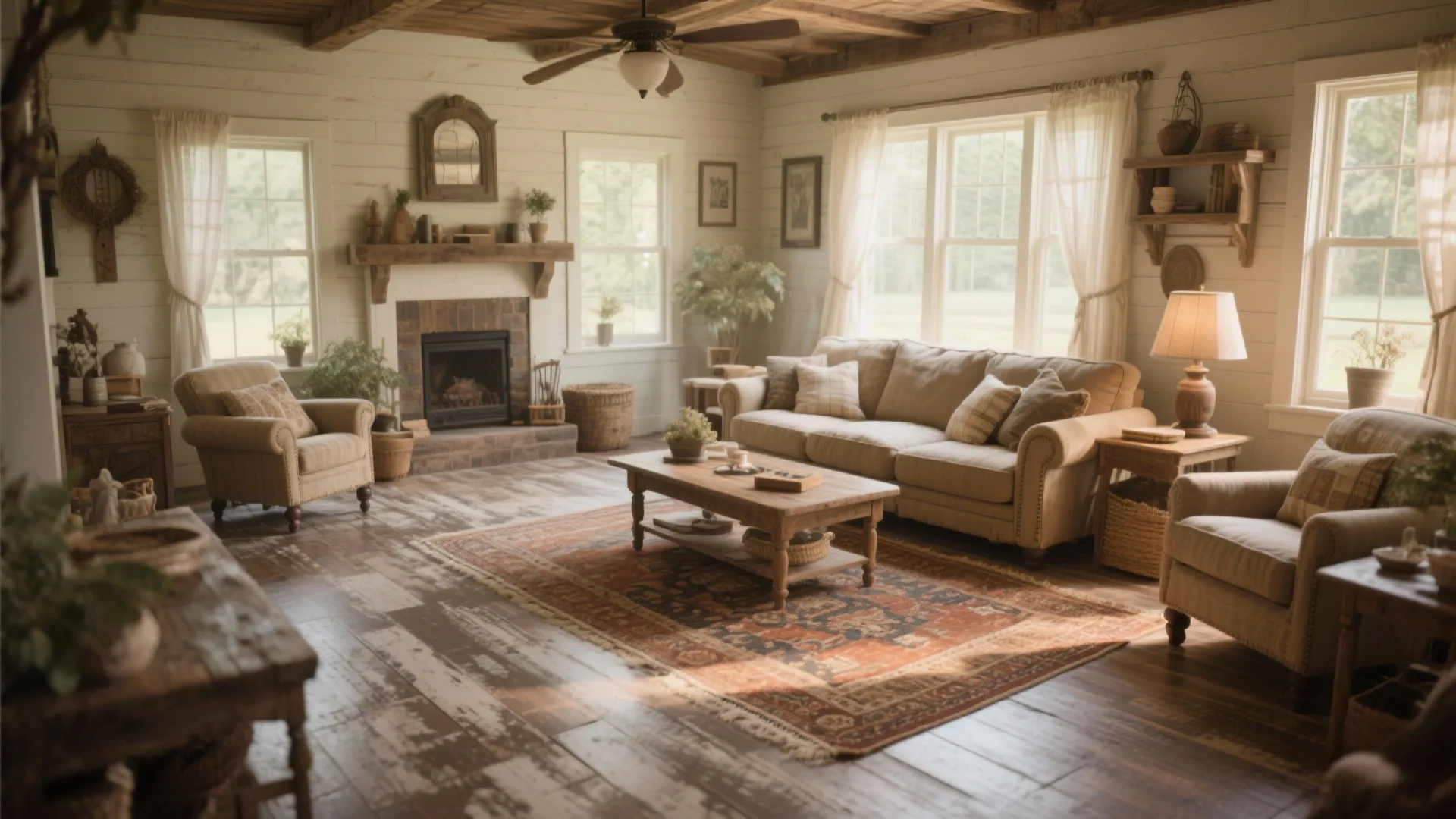 6. Rustic Weathered Vinyl for a Lived-in Feel