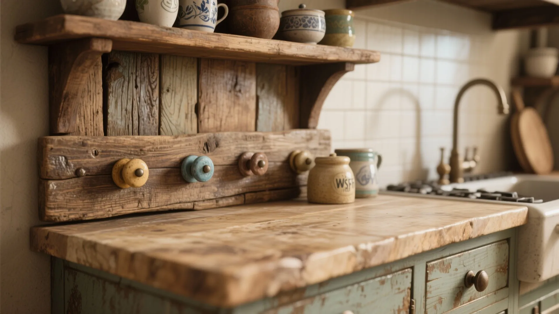 4. Add Rustic Wood and Imperfect Details