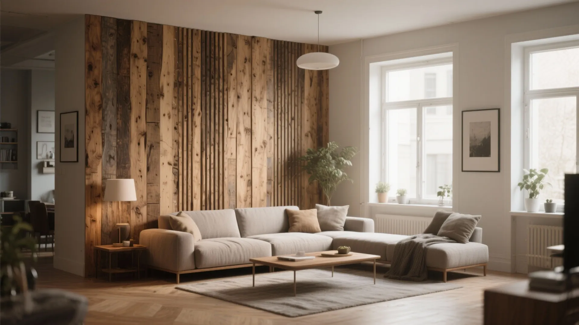 Rustic Wooden Panel Cladding