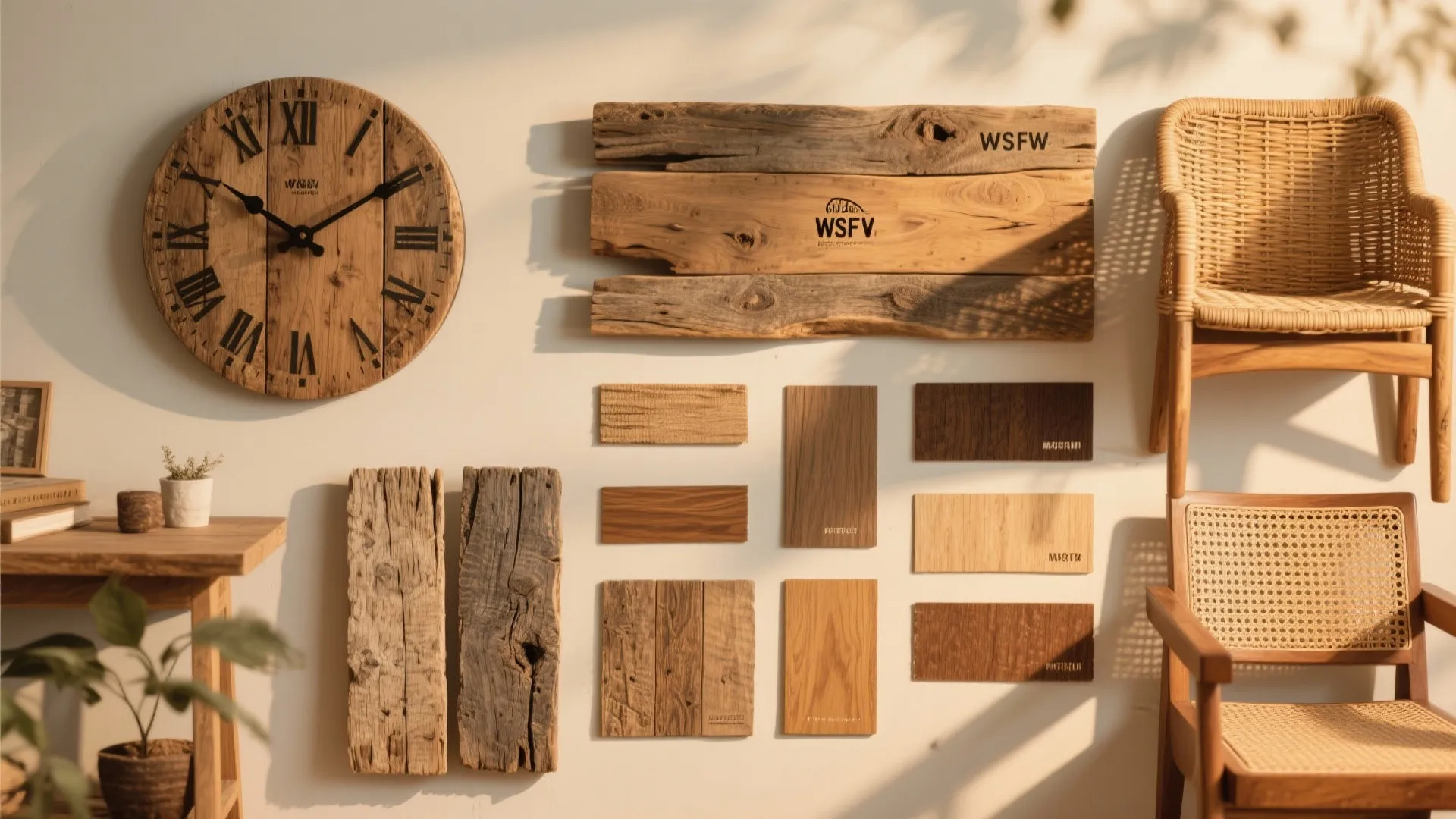 Rustic Wooden Timepiece