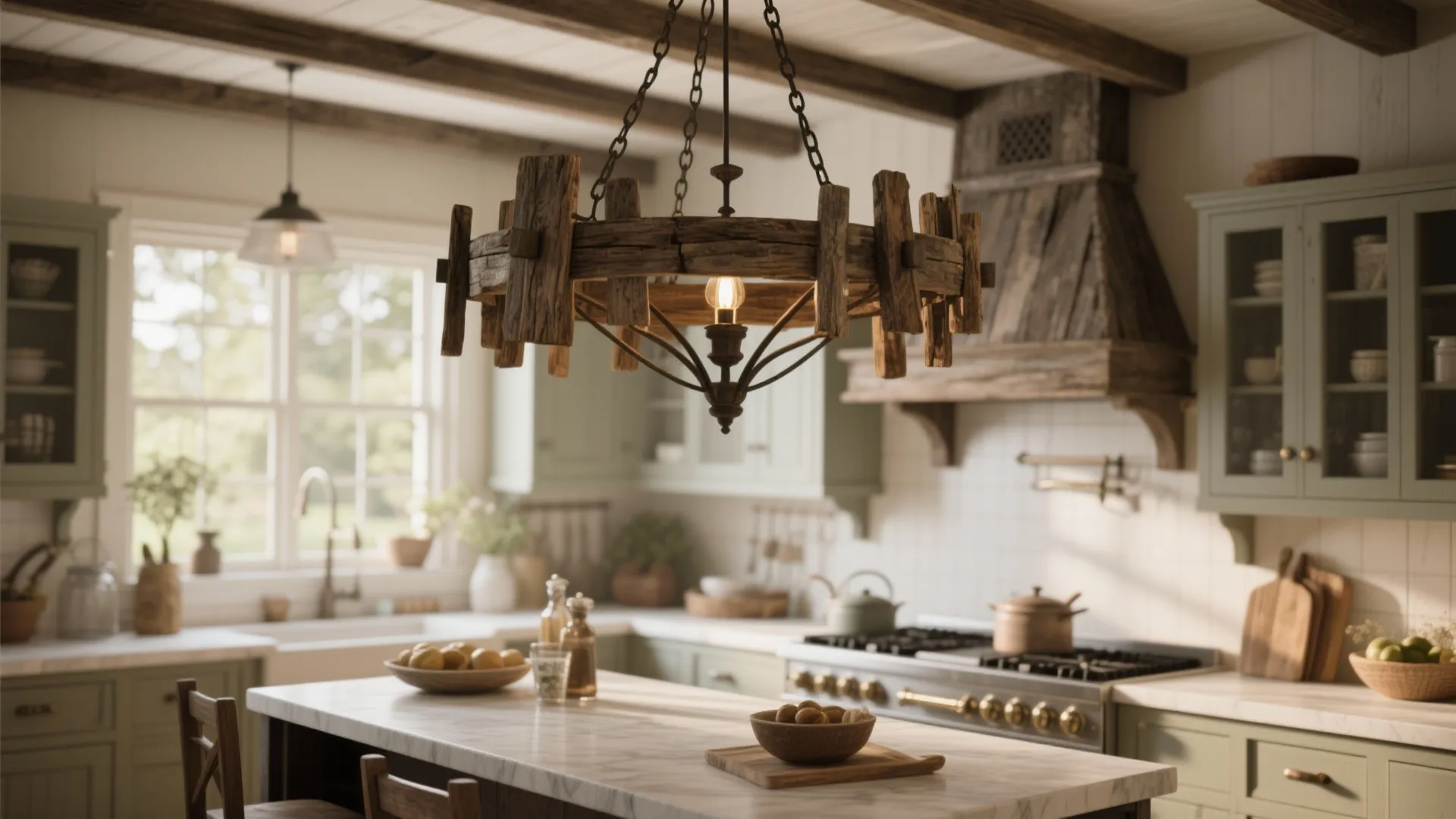 3. Rustic Wood and Iron