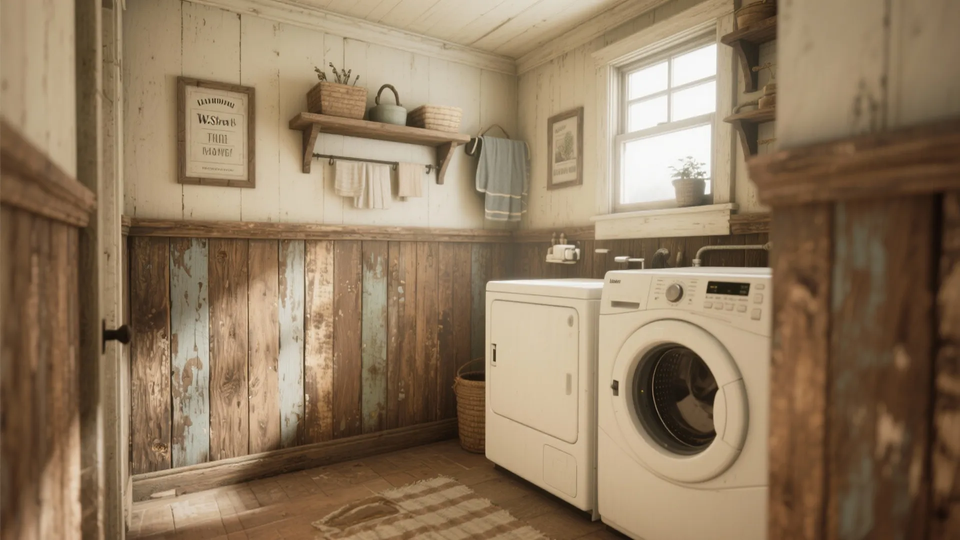 4. Rustic Reclaimed Wood Panels