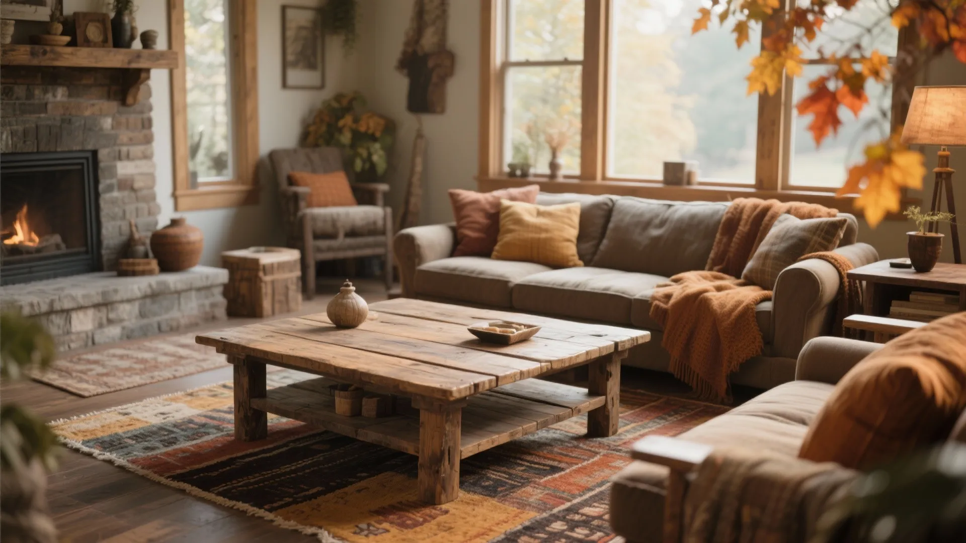 8. Rustic Wood Elements