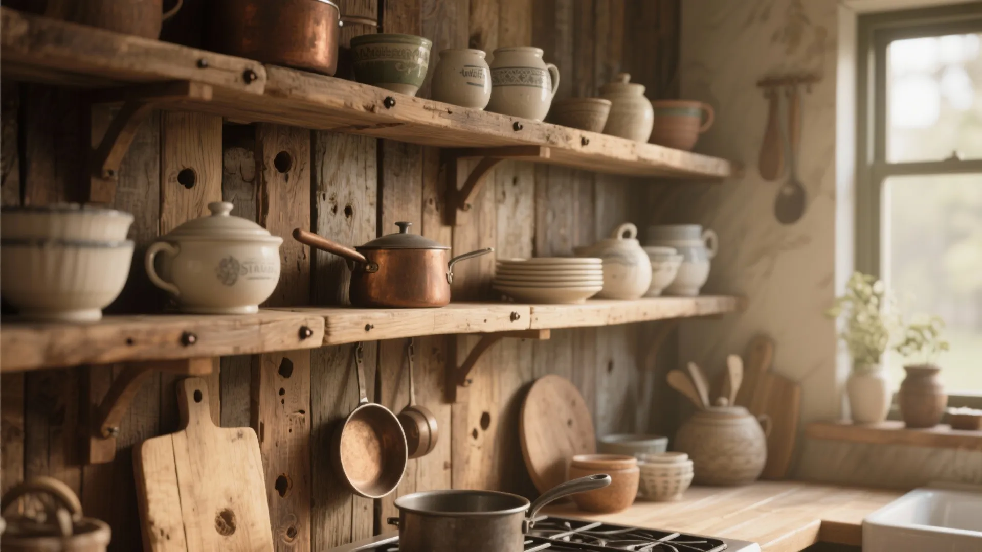 #6 Rustic Reclaimed Wood Planks