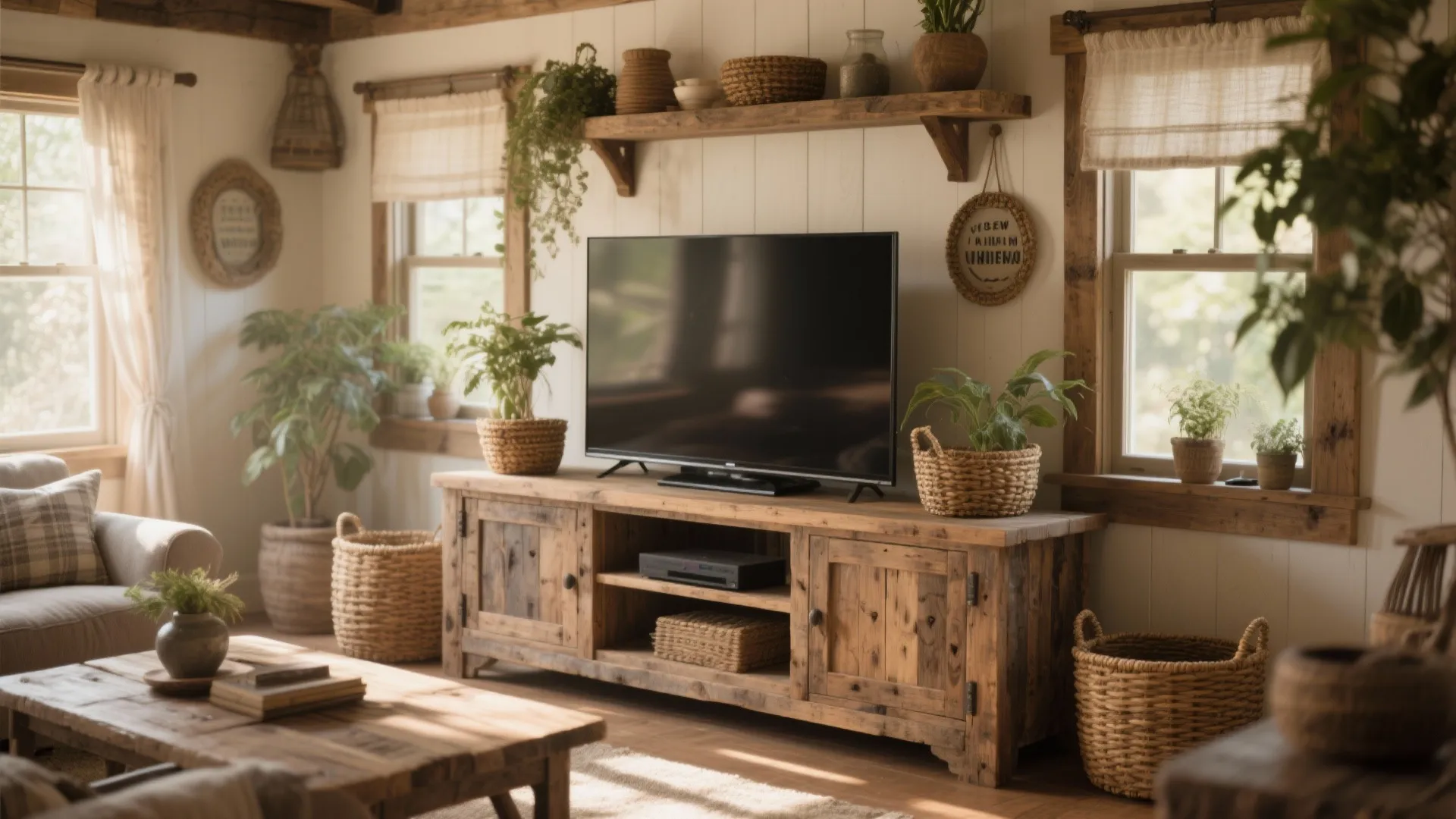 Rustic Wooden TV Consoles