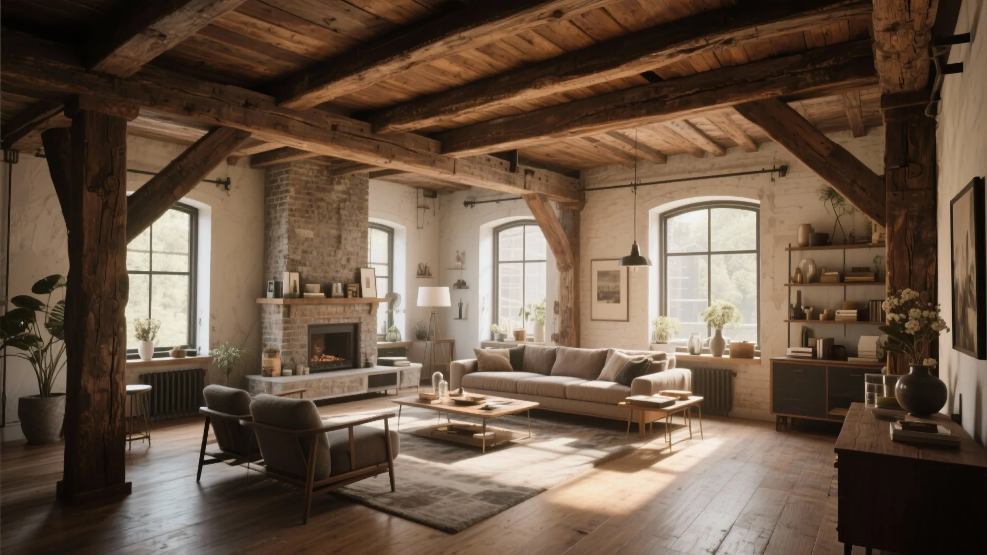 Rustic Wooden Beams