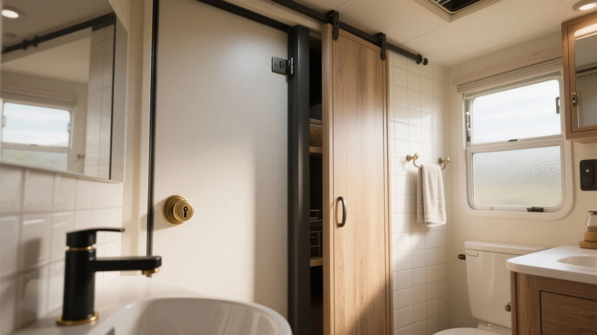5 Camper Bathroom Door Knob Ideas: Small RV bathroom door knob ideas that maximize privacy, space, and style