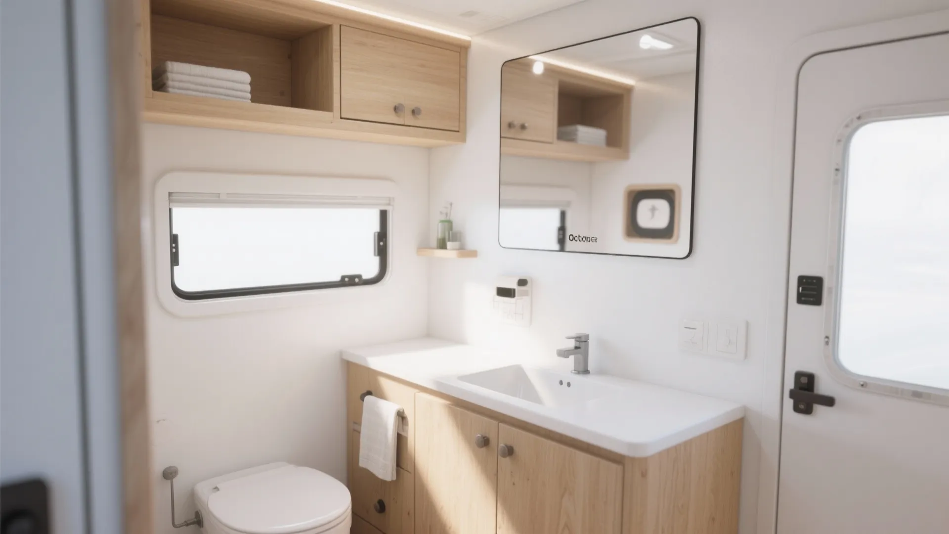 3. Mirrored Storage Cabinets