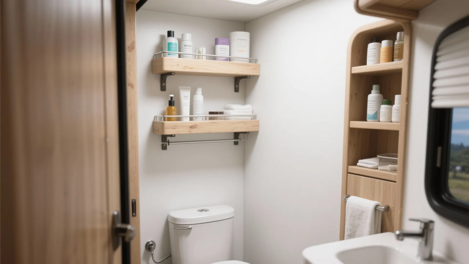 6. Over-the-Toilet Shelving