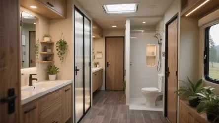 5 Small-Space Ideas for a 2-Bathroom RV