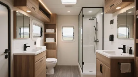 5 Small-Space Ideas for RV Trailers with 2 Bathrooms