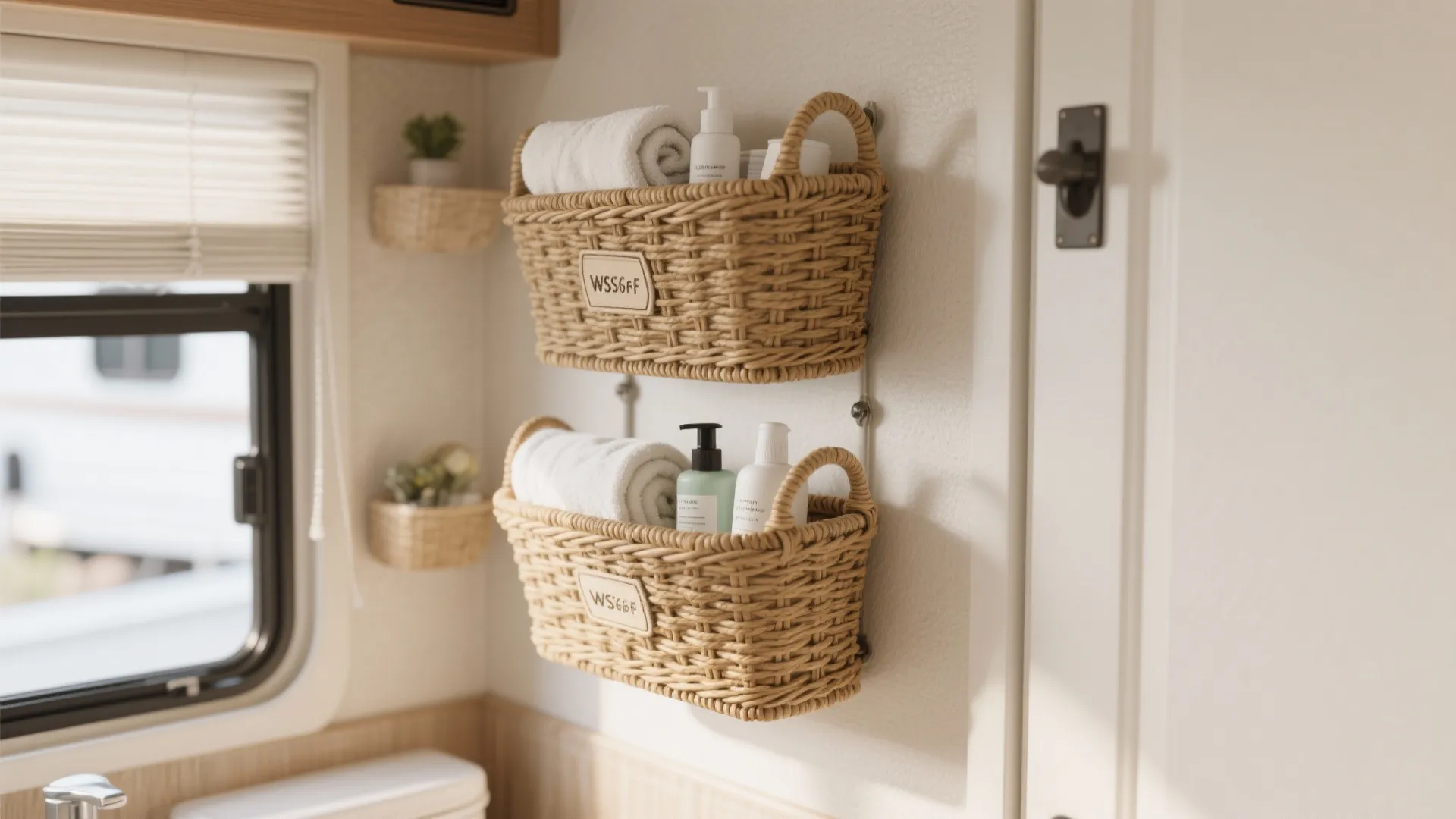 7. Wall-Mounted Baskets