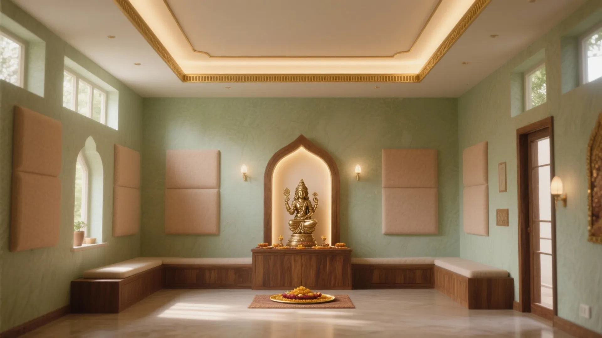 Pooja Room Roof Design Ideas: Elevate Your Sacred Space: 1 Minute to Inspired Pooja Room Roof Design Concepts