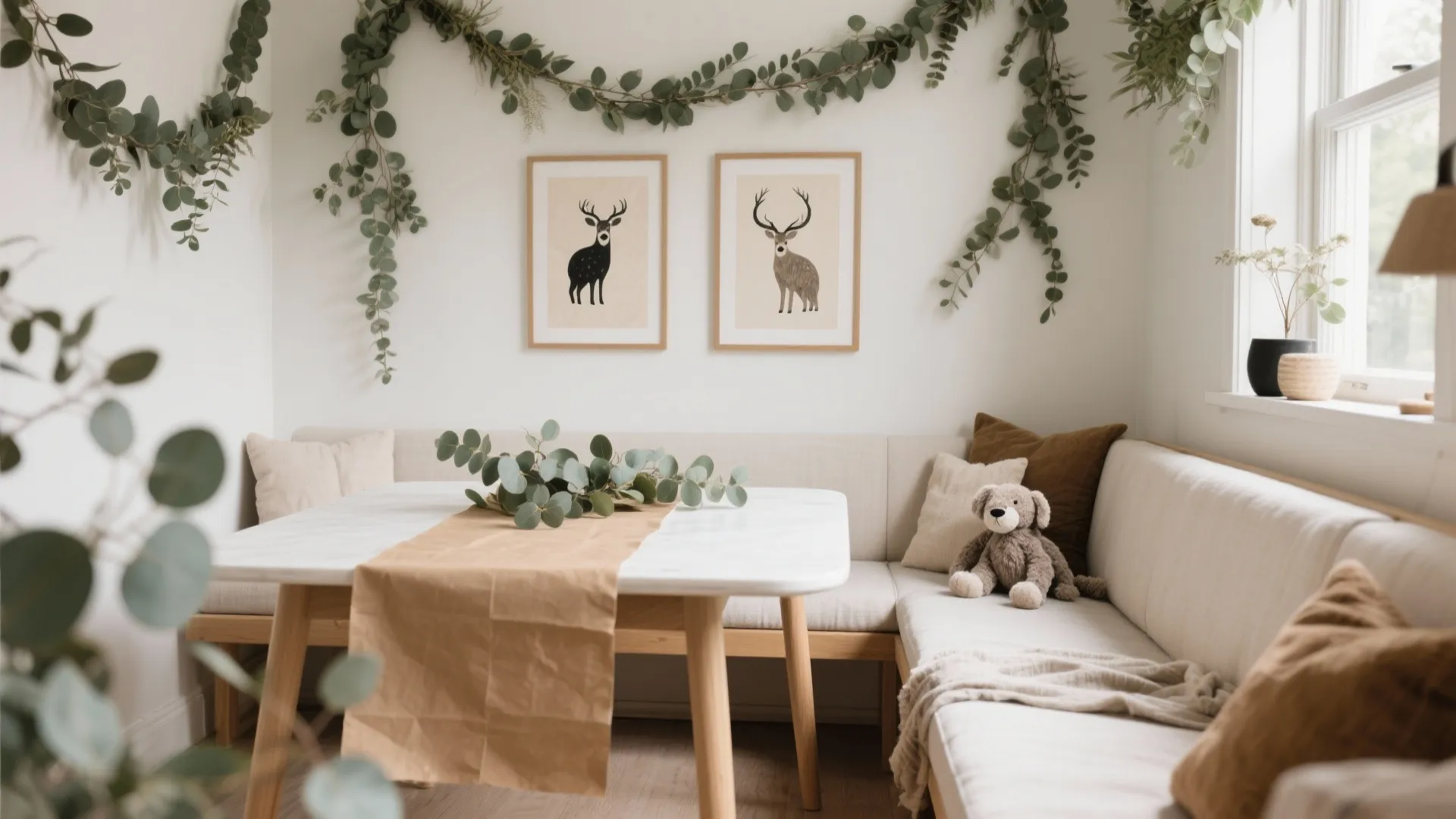 Safari Nook: Greenery, Gentle Prints, and Soft Animal Friends