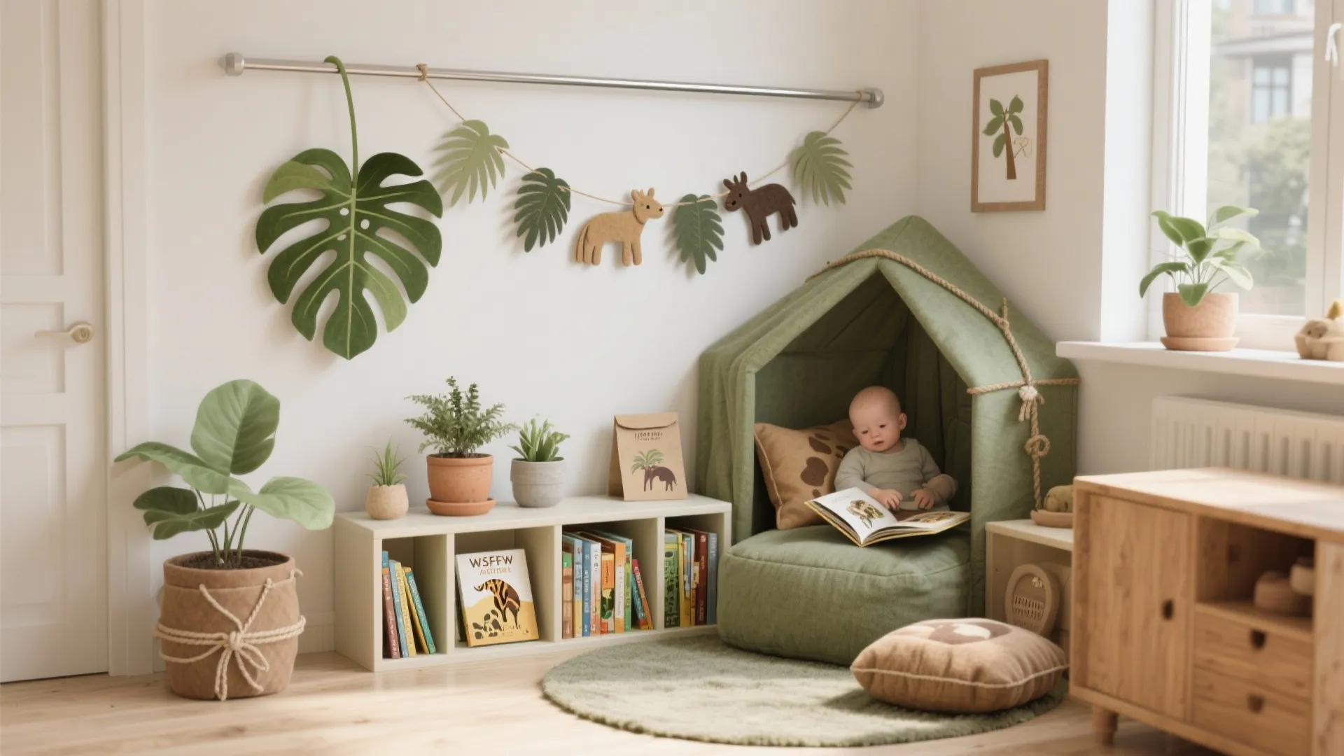 Safari Greens and Handmade Textures