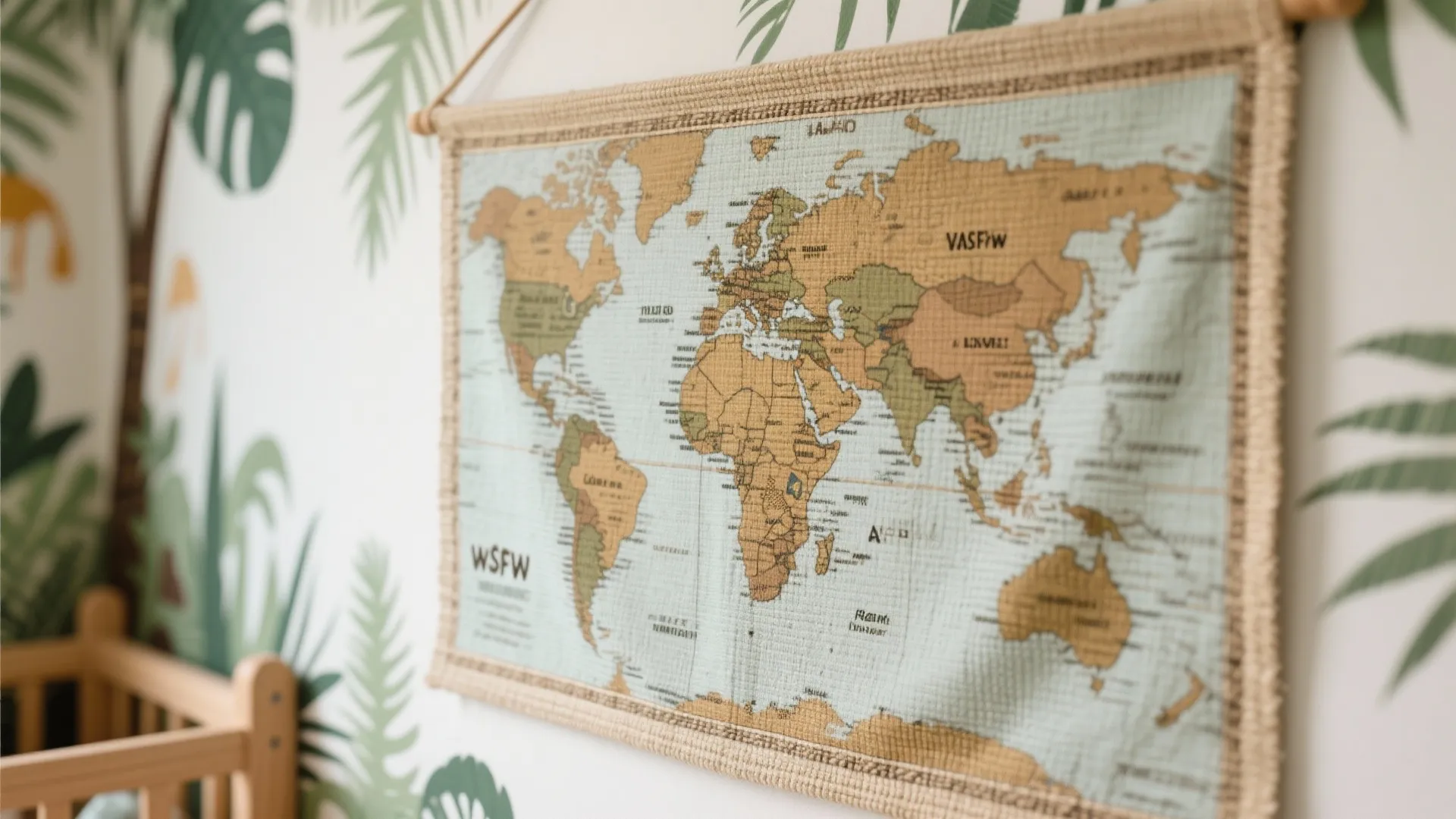 7. Wall Hanging Safari Map