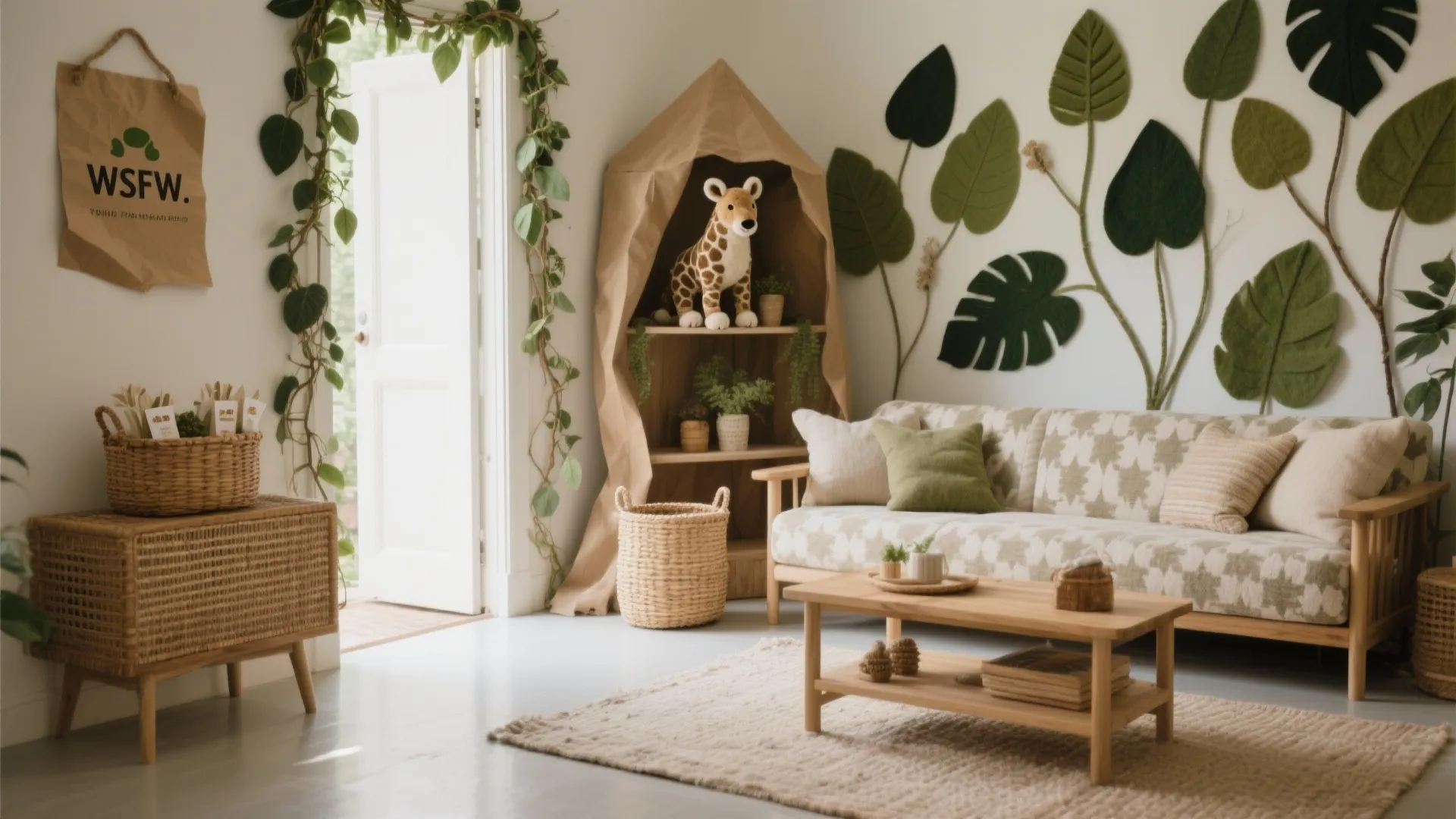 Whimsical Safari Adventure With Natural Materials