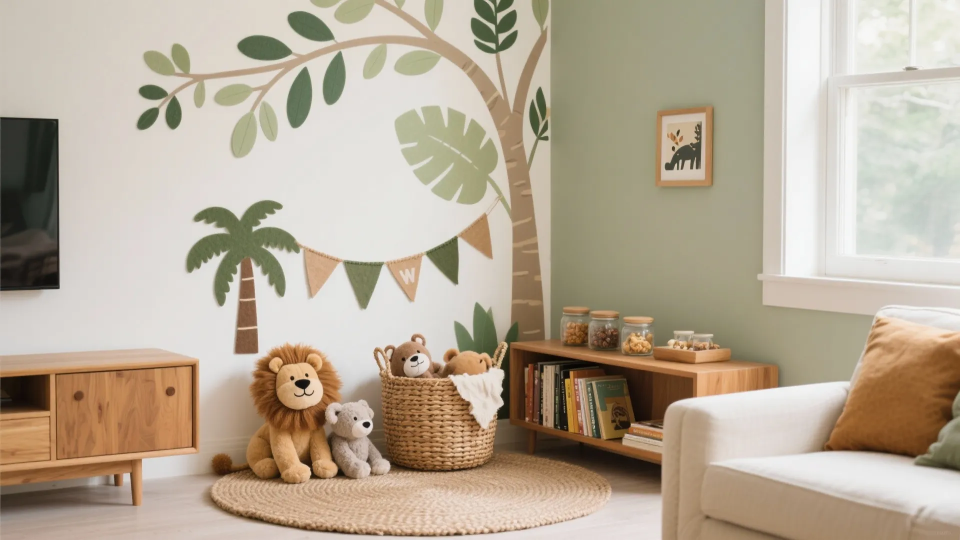 Whimsical Safari Corner for Curious Explorers
