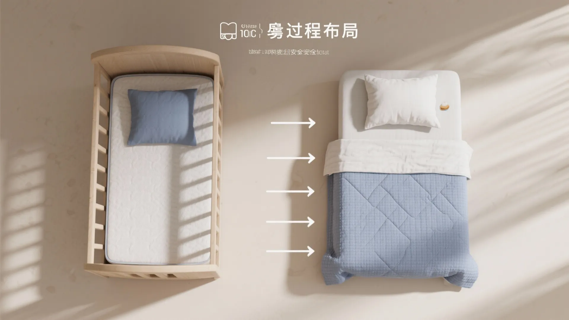 Block-Printed Cot Linens in Indigo and Sand