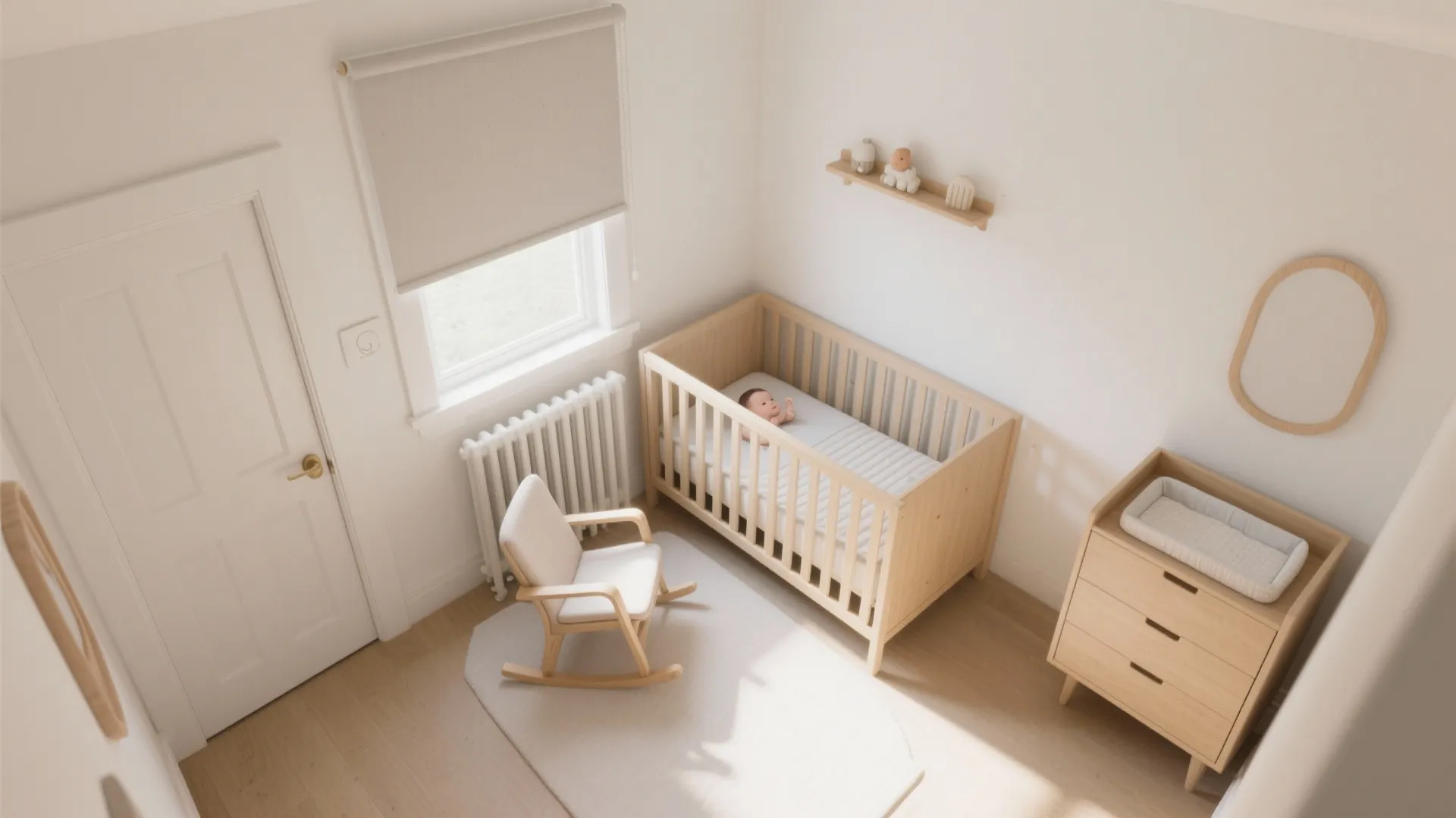 Safe Sleep Layout with Clear Zones