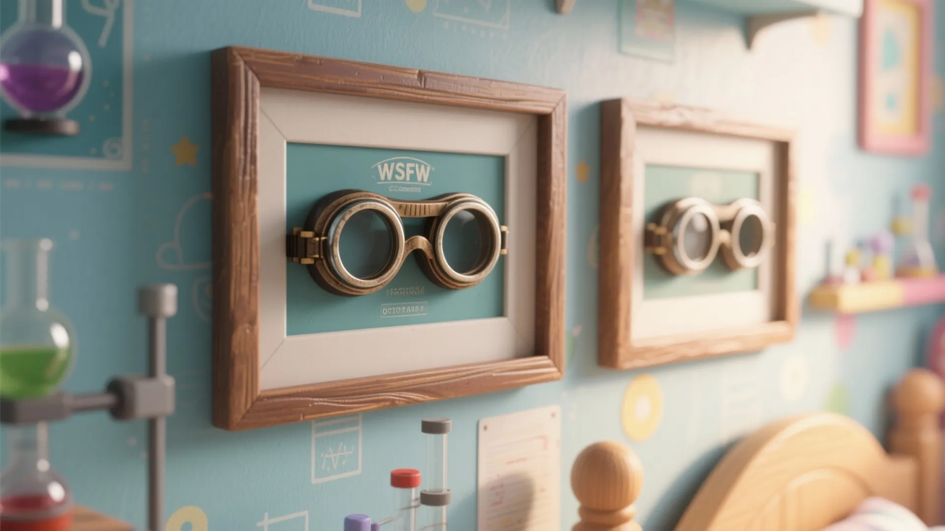 Tip 10: Safety Goggles Art Wall