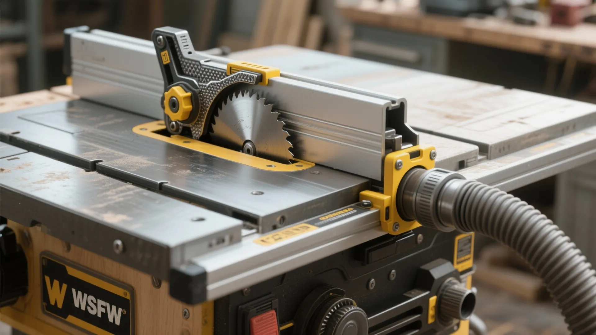 4. Prioritize blade guards, riving knife, and dust collection