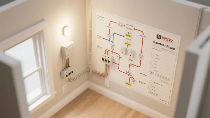 Electrical Panel Layout with Visual Wiring Diagram