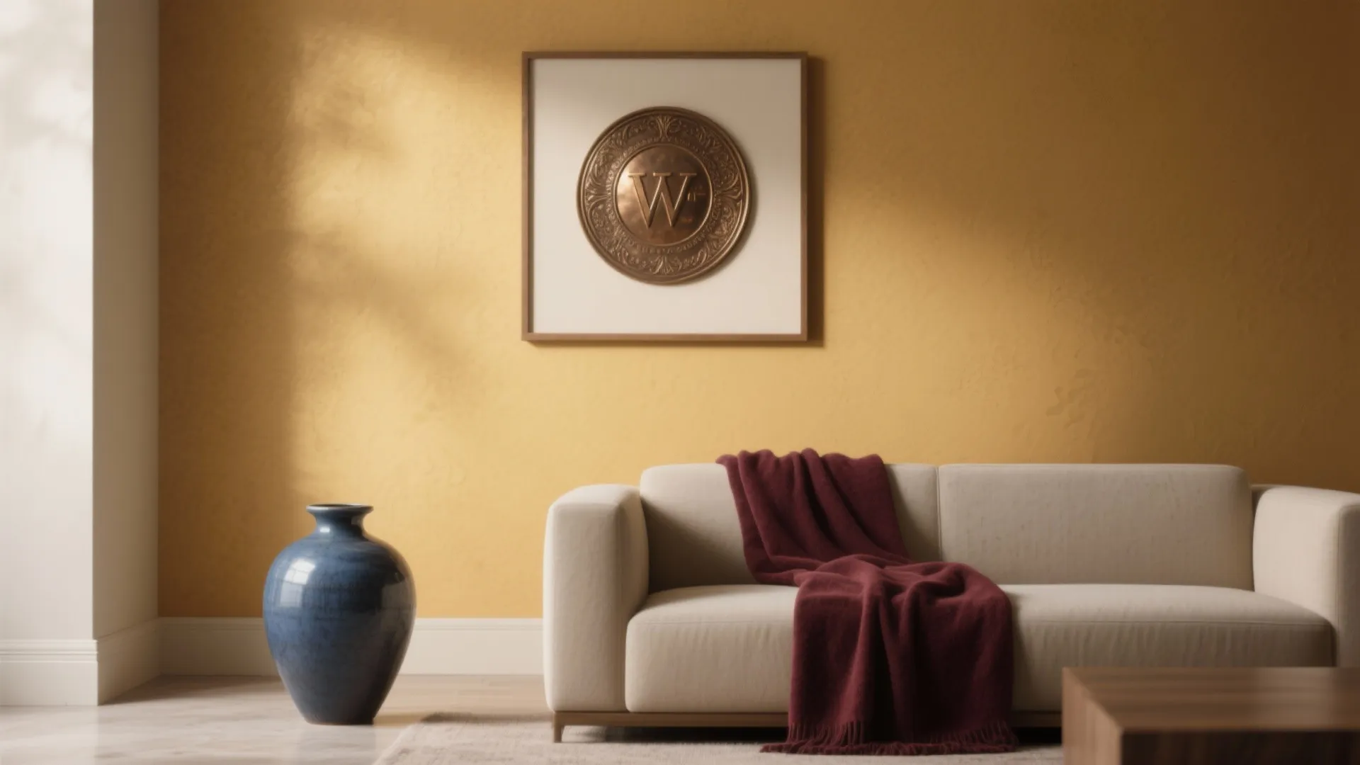 Saffron & Maratha Motifs for a Contemporary Wall