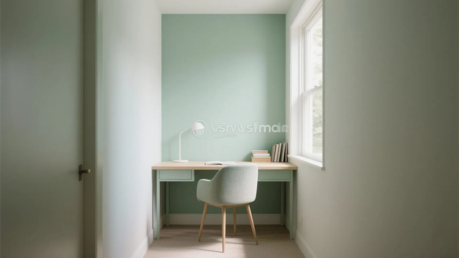 Accent wall with calming tones