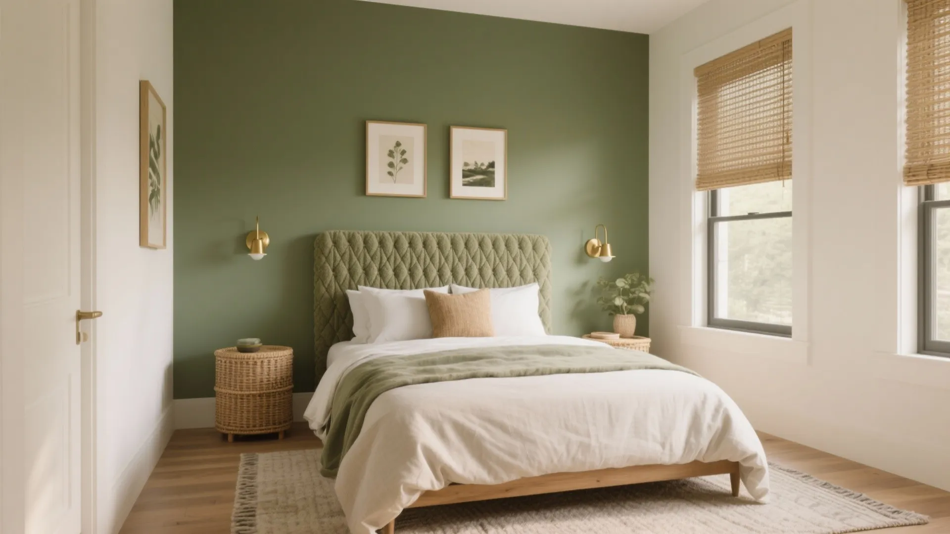 Serene Accent Wall In Sage, Midnight, Or Clay