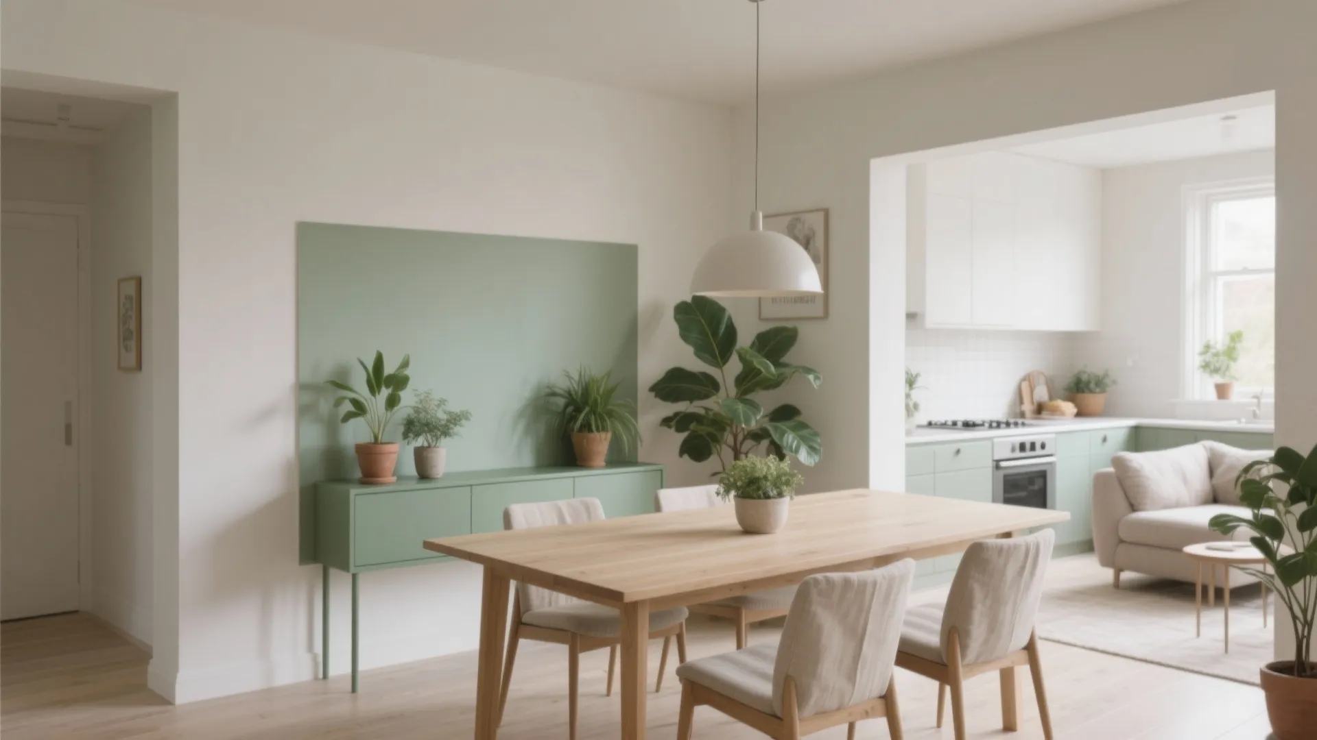 Sage Green Accents to Signal Freshness