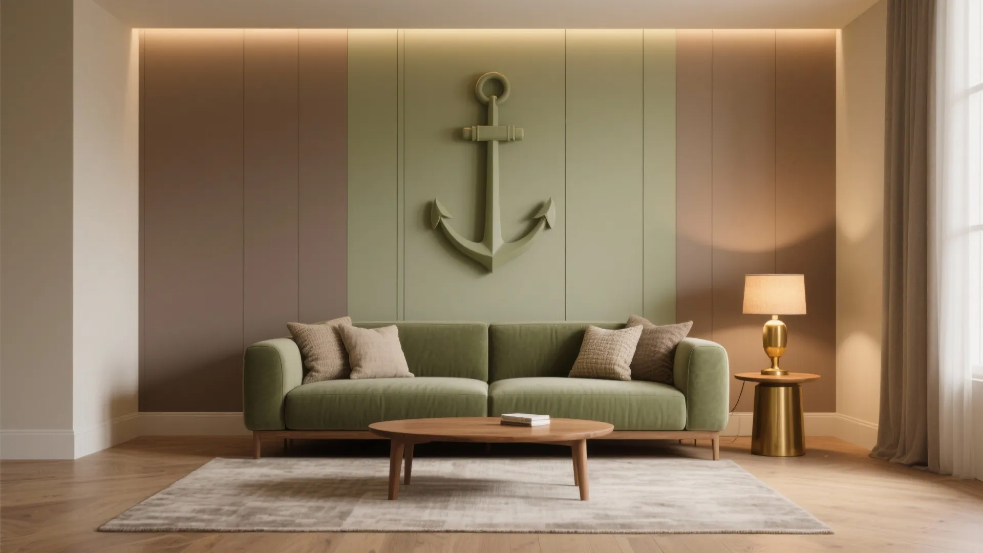 1. Layered Neutrals with a Sage Anchor